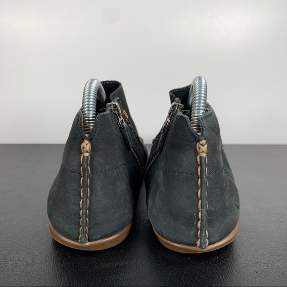 Olukai Wali Leather Zip Booties Womens 8 Black - Picture 8 of 10